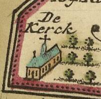 De kerk(schuur) uit 1697 De kerk(schuur) uit 1697